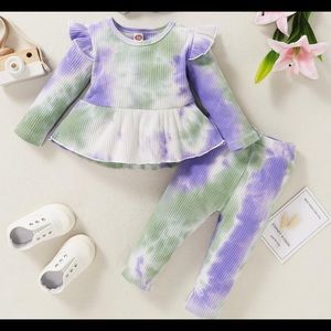 2pc baby tie dye set